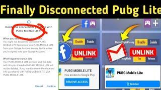 How To Unlink Fb,gmail Pubg Lite | Pubg Lite Unlink New Trick | Pubg Lite New Update |