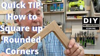 How to square up Rounded corners