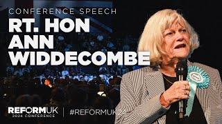 Ann Widdecombe Full Speech | Reform UK 2024 National Conference