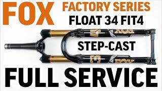 2022 FOX Float 34 FIT4 STEP-CAST 50 & 125 hr FULL service guide for beginners. Fix your broken dials