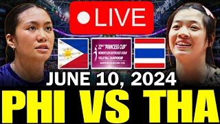 PHILIPPINES VS. THAILAND LIVE NOW - JUNE 10, 2024 | U18 SEA VOLLEYBALL CHAMPIONSHIP 2024 #livenow