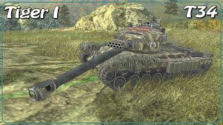 T34 H-Combat • Tiger I Baron • WoT Blitz *SR