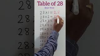 Table of 28