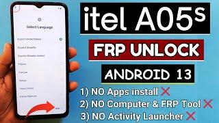 Itel A05s Frp Bypass Android 13 Without PC | Itel (A663L) Frp Unlock | Google Account Bypass