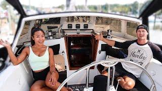 BUILDING MORE USABLE LIVING SPACE on our SAILBOAT before Sailing to the Arctic! - Ep 238