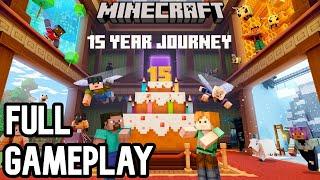 Minecraft 15 Year Anniversary Map - FULL Gameplay Walkthrough - (All Stickers)