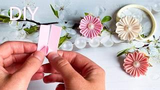 СКЛАДЫВАЕМ ФОАМИРАН КАК ЛЕНТУ И ДЕЛАЕМ ЦВЕТЫ / Резиночки из фоамирана / DIY CUTE FOAM SHEET FLOWERS