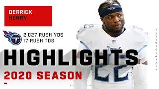 Derrick Henry Full Season Highlights w/ +2,000 Rushing Yds | NFL 2020