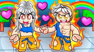 SUPER SAIYAN INFINITY GOKU COUPLE in Strongest Battlegrounds!