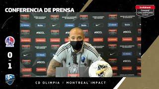 Scotiabank Concacaf Champions League 2020 Conferencia de Prensa: Thierry Henry, DT Montreal Impact.