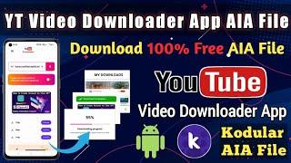  YouTube video downloader App AIA File for Kodular. Professional App AIA file download kodular 2023