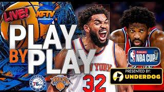 New York Knicks vs Philadelphia 76ers Play-By-Play Live