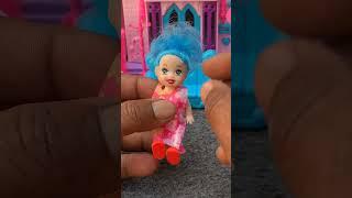 Cute Doll Unboxing with Mini Car & Television #dollhouse #babydoll  #toyhouse #minitoys #barbie