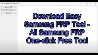 All Samsung frp bypass - Free Tool 2021