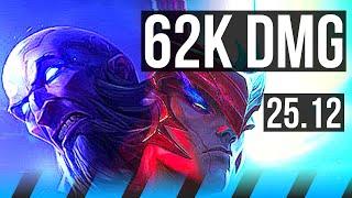 RYZE vs YONE (MID) | 62k DMG, Godlike | BR Grandmaster | 25.12