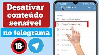 Como desabilitar conteúdo sensível no telegram | Como desativar a filtragem no Telegram