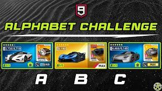 Asphalt 9 Legends - The ALPHABET CHALLENGE (Class S, Model)