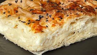 Turkish Borek with Feta Cheese | Step by Step Recipe with Phyllo Dough