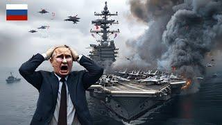 1 minute ago! Russian aircraft carrier Admiral Kuznetsov sinks deadly US cluster missile attack "