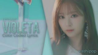 IZ*ONE (아이즈원) "Violeta" (비올레타)" Color Coded Lyrics [HAN/ROM/ENG/PT-BR]