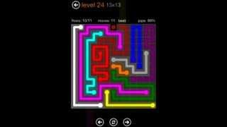 Flow Free 13x13 Levels 21-30 walkthrough Jumbo Pack iPad