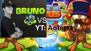 BTD Battles Stream Highlights #3 - Bruno (and Locky) vs Aoterra! Insane #epiclategame