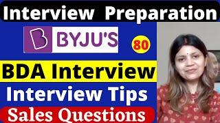 Byju's Bda Interview Preparation #80  | Training Session Part -2 |