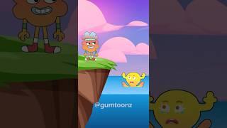Penny falls into the sea because of Tobias  prank | the amazing world of gumball