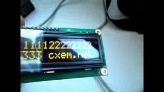 Тест OLED дисплея Winstar WEH001602ALPP5N