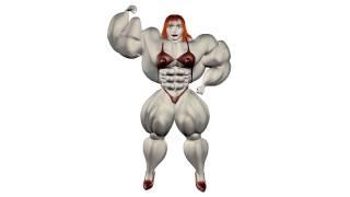 3d animation Female Bodybuilder - No.1