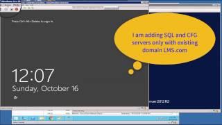 SCCM 2016  Servers,  DC & SQL setup Environment