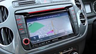 Kenwood DNX 521 DAB Volkswagen unit video review