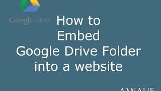 How to Embed Google Drive Folder into a Website or Blog