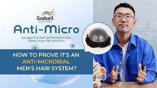 How to prove it's an Anti Microbial Men hair system?#hairsystem #hairreplacment