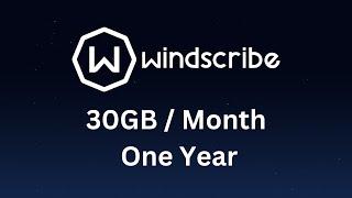 Windscribe VPN (30GB/Month) Free Code - For a Year