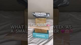 What I got in a week as a small influencer under 5K 🫶 #haul #smallinfluencer #pr #influencerlife