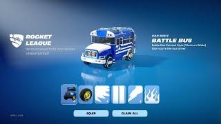 How To Get Battle Bus Car Body NOW FREE Fortnite (Unlocked Battle Bus Rocket League)