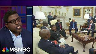 'More than embarrassment.': Trump slammed for turning Oval Office meeting into WWE-style stunt