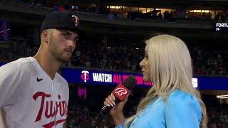 Twins rookie Matt Wallner after big win over Rangers