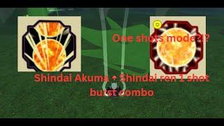 THIS SHINDAI AKUMA + SHINDAI RENGOKU BURST COMBO 1 SHOTS (Shindo life)