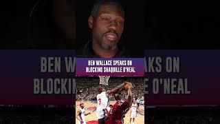 Ben Wallace talks about blocking Shaq in 2006 #detroitpistons #detroitbasketball #benwallace #shorts