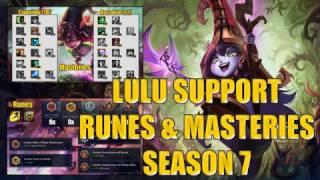 Lulu Support Runes and Masteries Season 7 League of legends