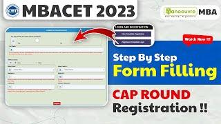 MAH MBA CET 2023 - Cap Round Registration | Step By Step Form Filling | Watch Now