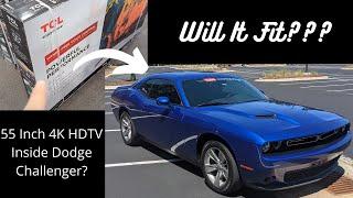 How Big of A TV Will Fit Inside A Dodge Challenger?