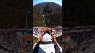 926 feet jump at New River Gorge in West Virginia 