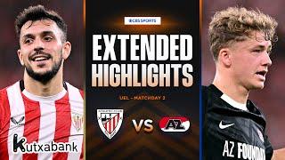 Athletic Club vs. AZ Alkmaar: Extended Highlights | UEL League Phase MD 2 | CBS Sports Golazo