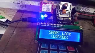 Face Recognition Doorlock with keypad and force entry SMS notification