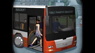 98. Я играю в мобильную видео игру Public transport simulator