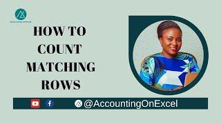 HOW TO COUNT MATCHING ROWS BETWEEN TWO COLUMNS