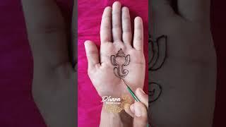 ganpati mehndi design (part-2)#mehndi #mehandi #viral #shorts #ytshorts #henna